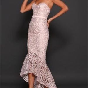 Elle Zeitoune gown dress pink prom or evening
